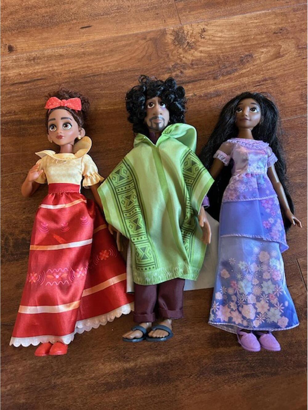 Set of 3 Disney Encanto Dolls - Mirabel, Isabela, and Bruno